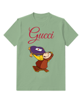 Sage Green Cogsworth Carrying Pillow Graphic T-Shirt - front product view