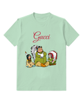 Sage Green Indian Chief Seated Arms Crossed Graphic T-Shirt - front product view