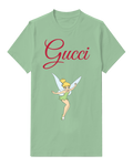 Sage Green Fairy Balancing On Pointed Toe Graphic T-Shirt - front product view