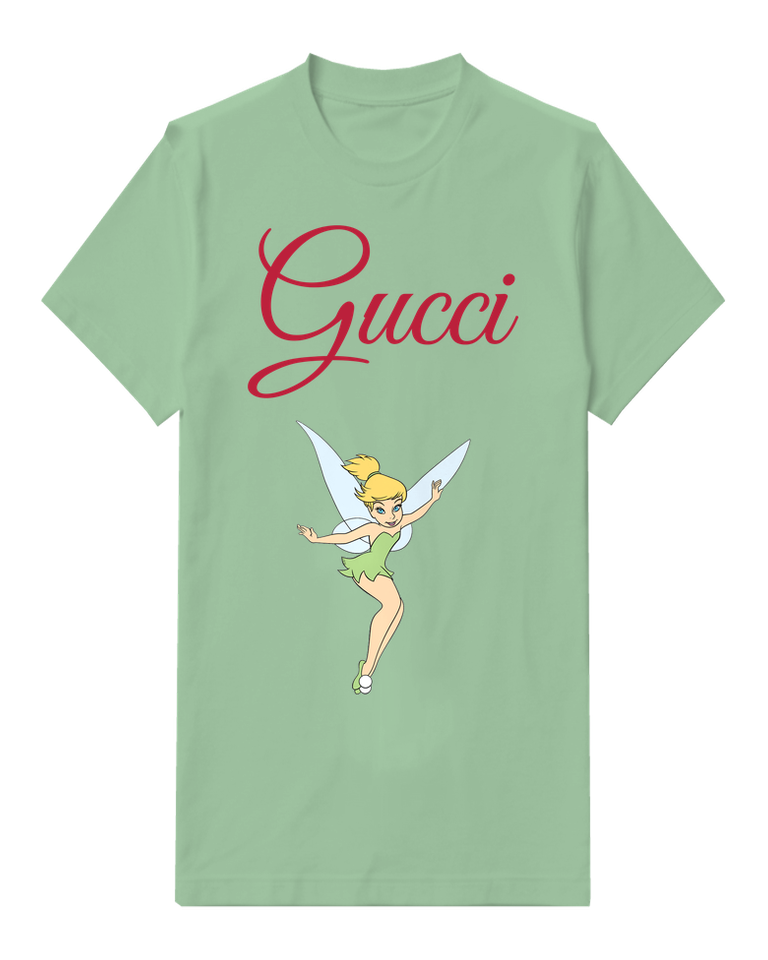 Sage Green Fairy Balancing On Pointed Toe Graphic T-Shirt - front product view