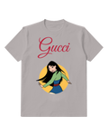 Gray Mulan Dancing Gracefully Graphic T-Shirt - front product view