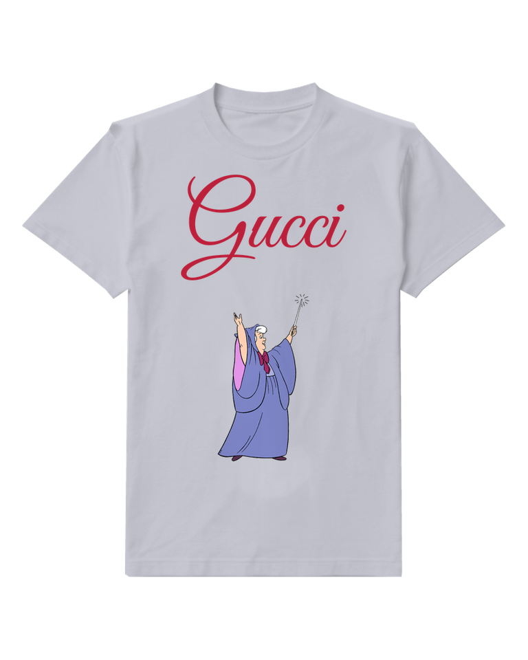 Pale Lavender Fairy Godmother Waving Wand Graphic T-Shirt - front product view