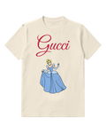 Ivory Cinderella In Blue Gown Waving Hand Graphic T-Shirt - front product view