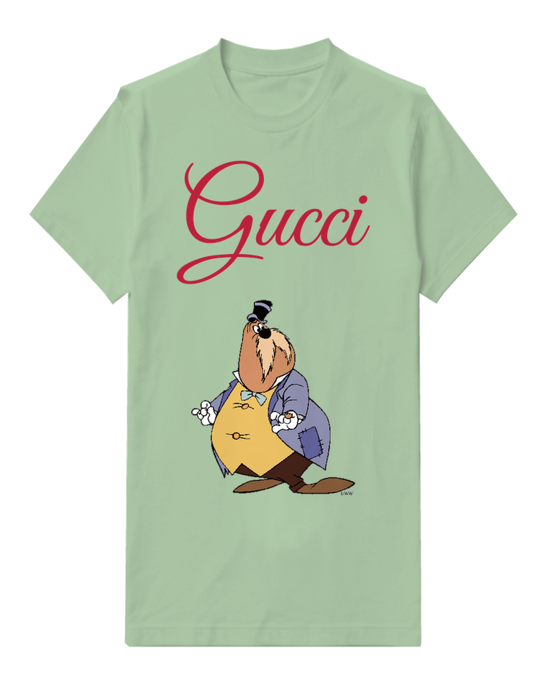 Sage Green Dapper Walrus In Formal Attire Graphic T-Shirt - front product view