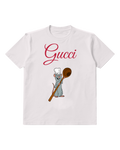 White Chef Rat Spoon Graphic T-Shirt - front product view