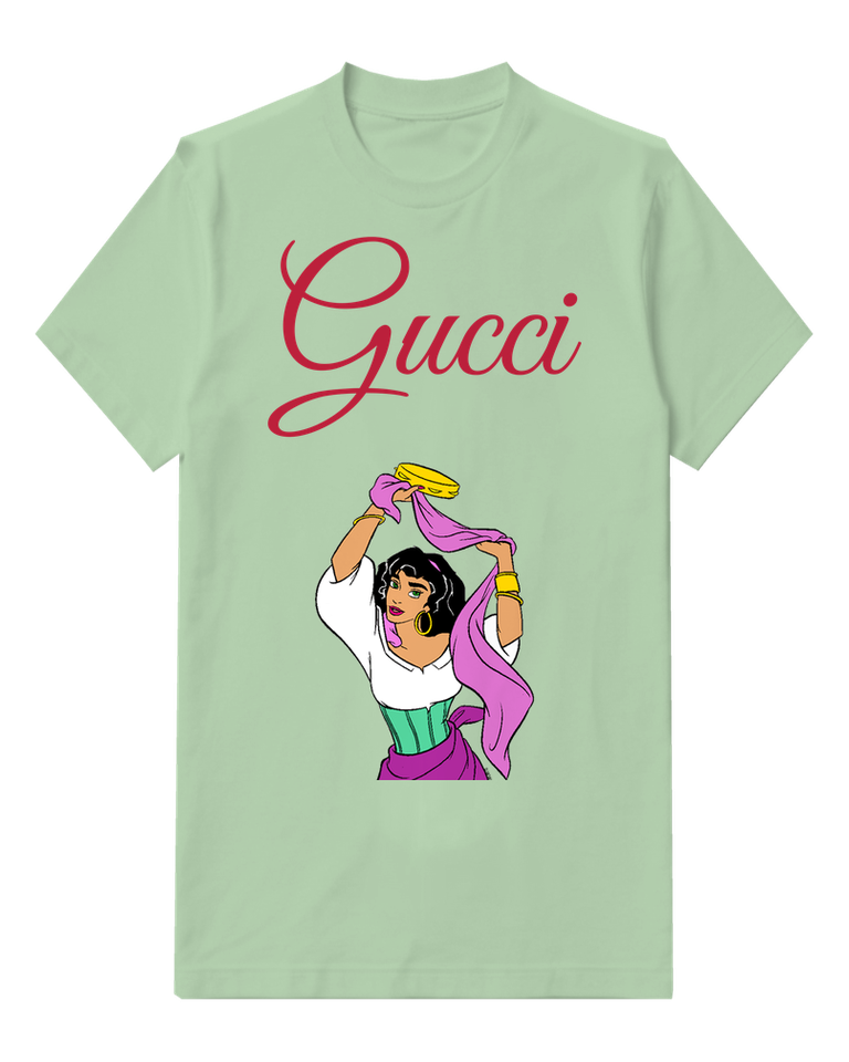 Sage Green Dancer In Joyful Raised Arms Graphic T-Shirt - front product view