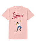Blush Pink Prince Eric Sword Wielding Stance Graphic T-Shirt - front product view