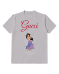 Light Gray Jasmine Dancing With Flowers Graphic T-Shirt - front product view