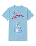Sky Blue Cinderella In Formal Gown Stance Graphic T-Shirt - front product view