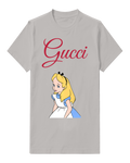Light Gray Alice In Classic Dress Pose Graphic T-Shirt - front product view