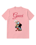 Blush Pink Elder Hugging Wooden Boy Graphic T-Shirt - front product view