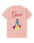 Blush Pink Snow White In Festive Gown Graphic T-Shirt - front product view