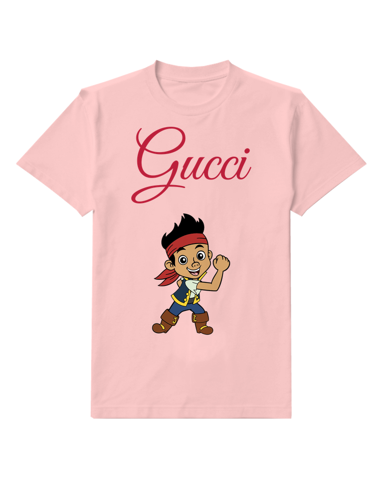 Blush Pink Bandana Pirate Thumbs Up Graphic T-Shirt - front product view