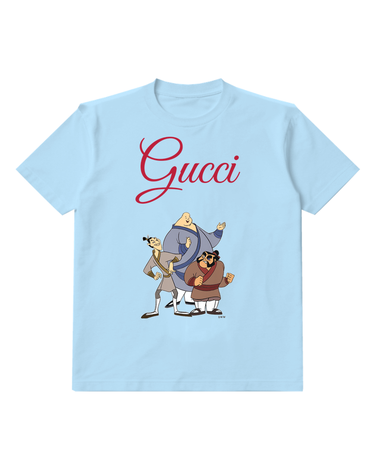 Sky Blue Ling Yao And Chien Po Group Pose Graphic T-Shirt - front product view