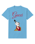 Dusty Blue Ling In Female Disguise Smiling Hand Near Face Graphic T-Shirt - front product view