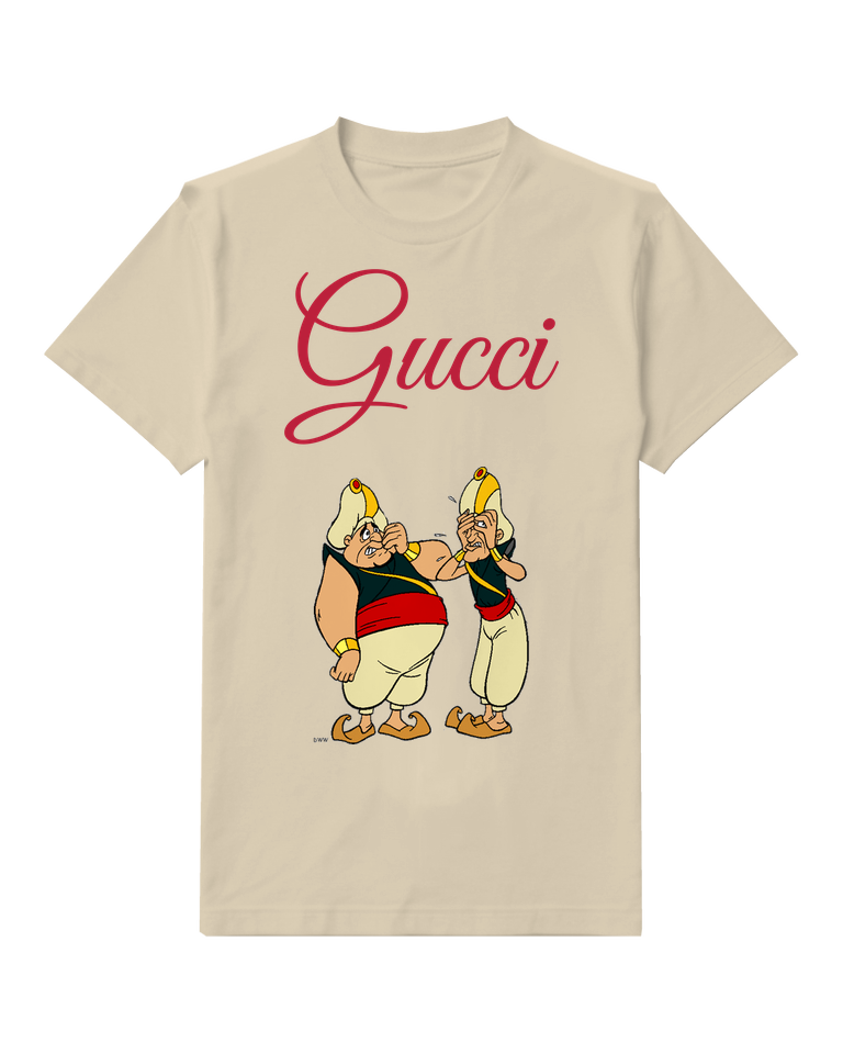 Ivory Two Palace Guards In Identical Poses Graphic T-Shirt - front product view
