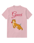 Blush Pink Red Nose Chipmunk Graphic T-Shirt - front product view