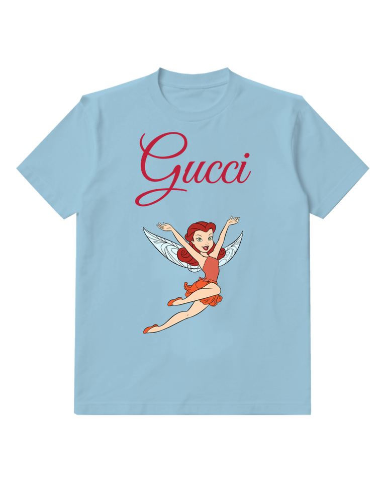 Sky Blue Rosetta Flying With Arms Outstretched Graphic T-Shirt - front product view