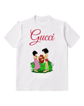 White Two Children Hold A Red Pot Graphic T-Shirt - front product view