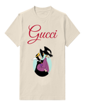 Ivory Evil Queen With Crow Perched On Hand Graphic T-Shirt - front product view