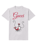 Light Gray Red Shrimp With Long Antennae Graphic T-Shirt - front product view