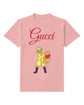 Blush Pink Raincoat Bear Companion Graphic T-Shirt - front product view
