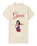 Ivory Mulan Kneeling With Sword Graphic T-Shirt - front product view
