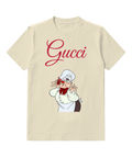 Ivory White Hat Chef Portrait Graphic T-Shirt - front product view