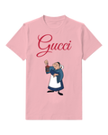 Blush Pink Apron Elder Raising Finger Graphic T-Shirt - front product view