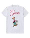 White Gyro Gearloose On Scooter Graphic T-Shirt - front product view