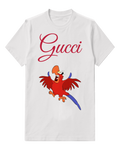 White Scarlet Parrot Wings Graphic T-Shirt - front product view