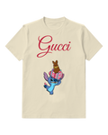 Ivory Gift Carrying Blue Creature Graphic T-Shirt - front product view