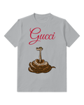 Light Gray Coiled Brown Snake Graphic T-Shirt - front product view