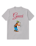 Light Gray Goofy Holding Broken Chain Graphic T-Shirt - front product view