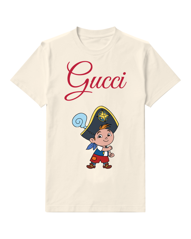 Ivory Cubby In Pirate Hat Smiling Arms Crossed Graphic T-Shirt - front product view