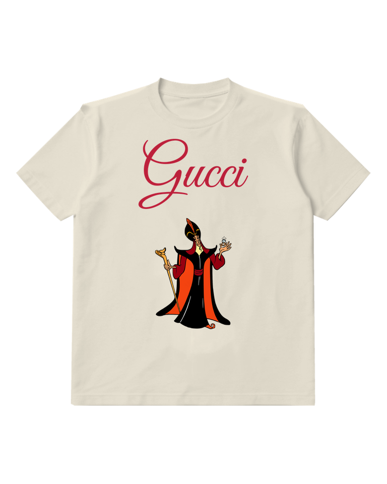 Ivory Jafar Holding Staff And Diamond Graphic T-Shirt - front product view
