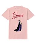 Blush Pink Maleficent Holding Staff Standing Tall Graphic T-Shirt - front product view