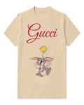 Ivory Bunny Rabbit Laughing With Star Above Graphic T-Shirt - front product view