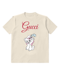 Ivory Laughing White Rabbit Graphic T-Shirt - front product view