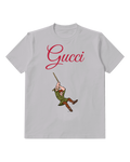 Light Gray Quasimodo Swinging On Rope Graphic T-Shirt - front product view