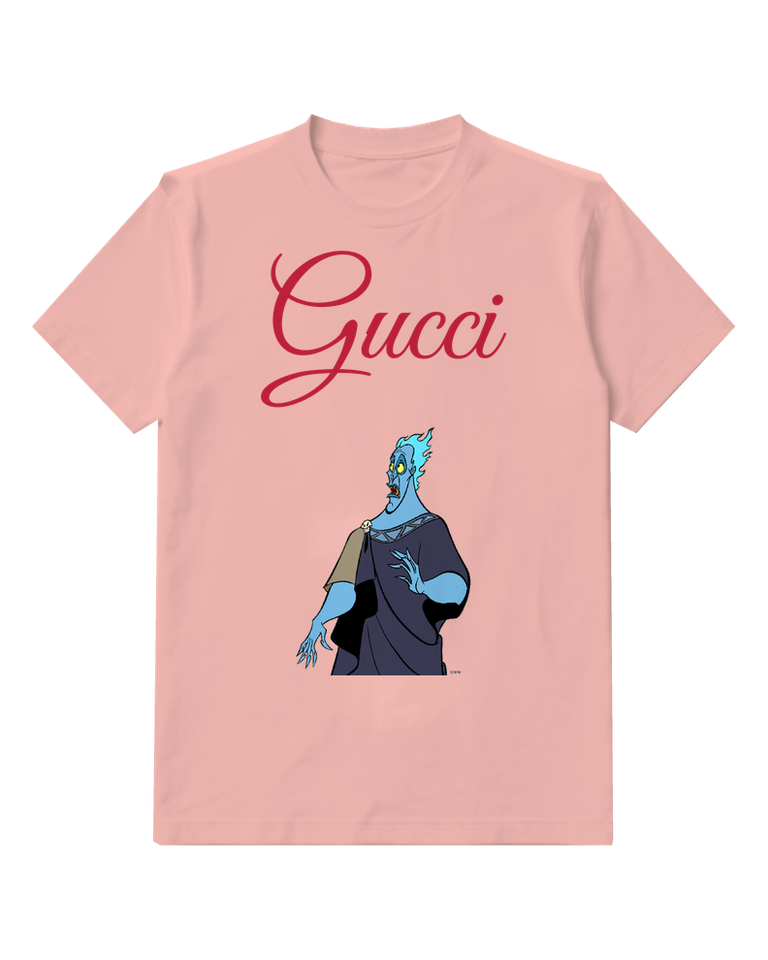 Blush Pink Hades Blue Skinned God Alarmed Stance Graphic T-Shirt - front product view