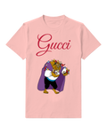 Blush Pink Beast With Birds On Shoulders Graphic T-Shirt - front product view
