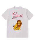 Light Gray Lion Family Cuddle Graphic T-Shirt - front product view