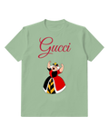 Sage Green Queen Yells With Arms Raised Graphic T-Shirt - front product view