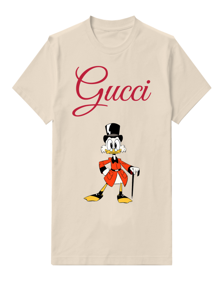 Ivory Top Hat Duck Cane Graphic T-Shirt - front product view