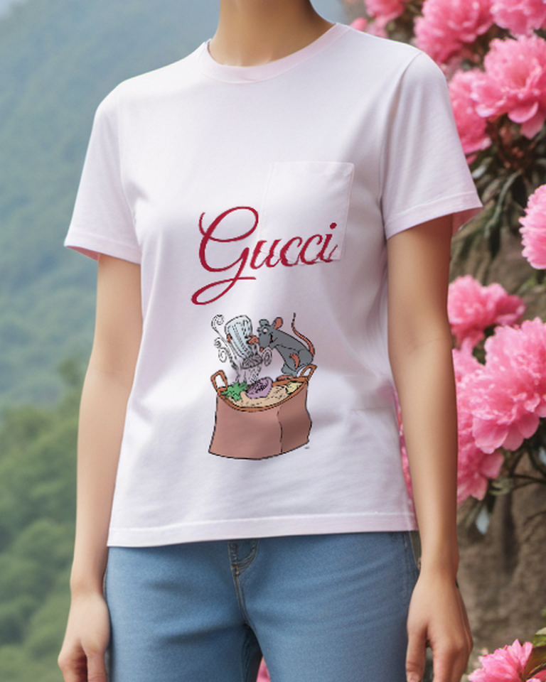White Rat Cooking Pot Graphic T-Shirt - styled view 2