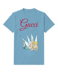 Dusty Blue Tinker Bell And Fairy Companion Graphic T-Shirt - front product view