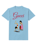 Sky Blue Boy Doing Handstand On Ground Graphic T-Shirt - front product view