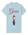 Sky Blue Ferb In Winter Outfit Standing Graphic T-Shirt - front product view
