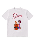 White Hercules And A Woman In Purple Graphic T-Shirt - front product view